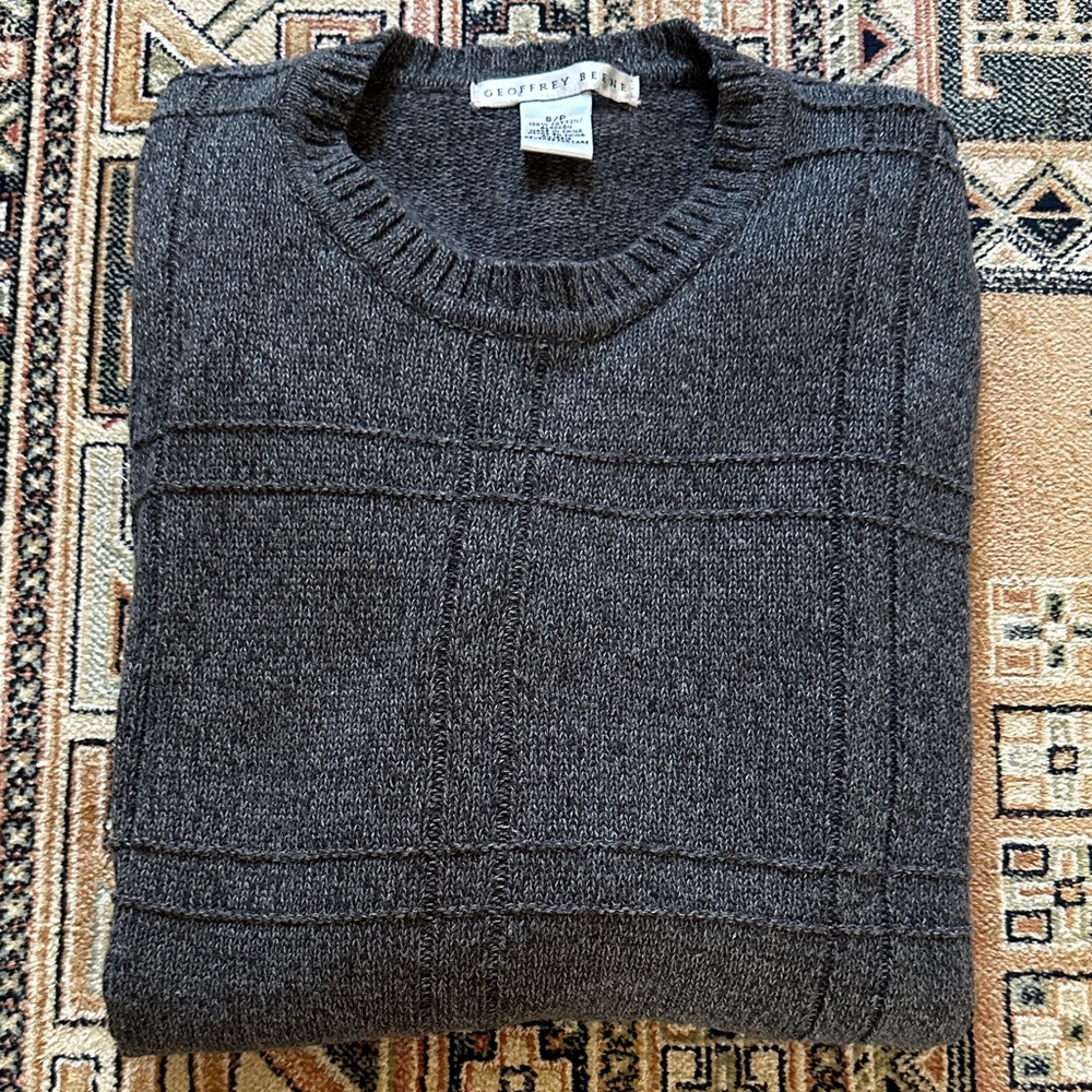 Geoffrey Beene 100%Cotton Crewneck Sweater